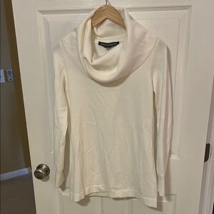Women's Cream Cowl Neck Sweater
